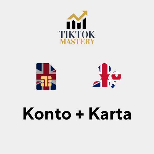 Konto + Karta do zarobku na TikTok