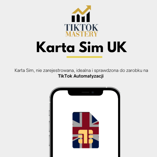 Karta SIM Do zarobku na TikTok